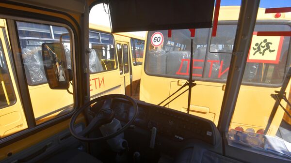 Школьные автобусы, архивное фото - Sputnik Беларусь