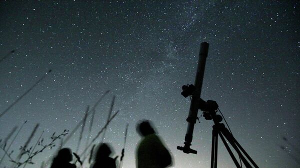 Люди смотрят на звездное небо - Sputnik Беларусь