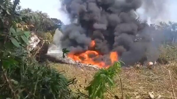 На месте падения самолета - Sputnik Беларусь