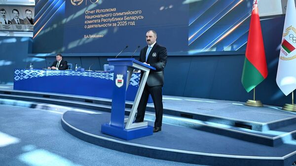 Виктор Лукашенко на генассамблее НОК - Sputnik Беларусь