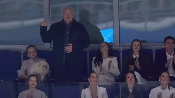 Президент Беларуси Александр Лукашенко на матче Динамо - Sputnik Беларусь