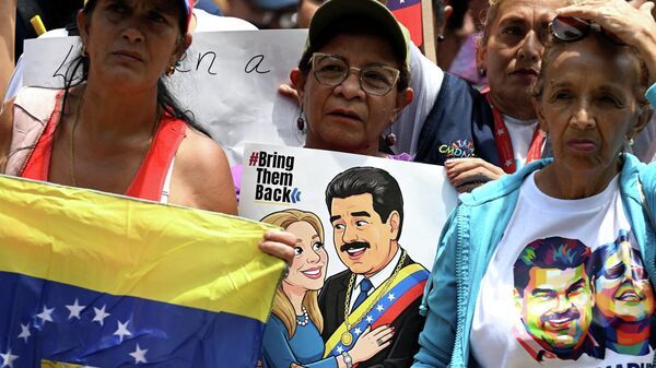 Демонстрация в поддержку Николаса Мадуро - Sputnik Беларусь