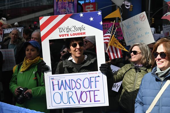 Протесты в Нью-Йорке - Sputnik Беларусь