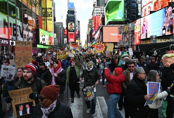 Протесты в Нью-Йорке - Sputnik Беларусь