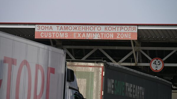 Грузовики в ПП Каменный Лог - Sputnik Беларусь