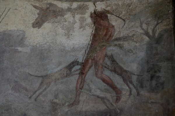 Фреска в одном из домов города-музея под открытым небом Помпеи - Sputnik Беларусь