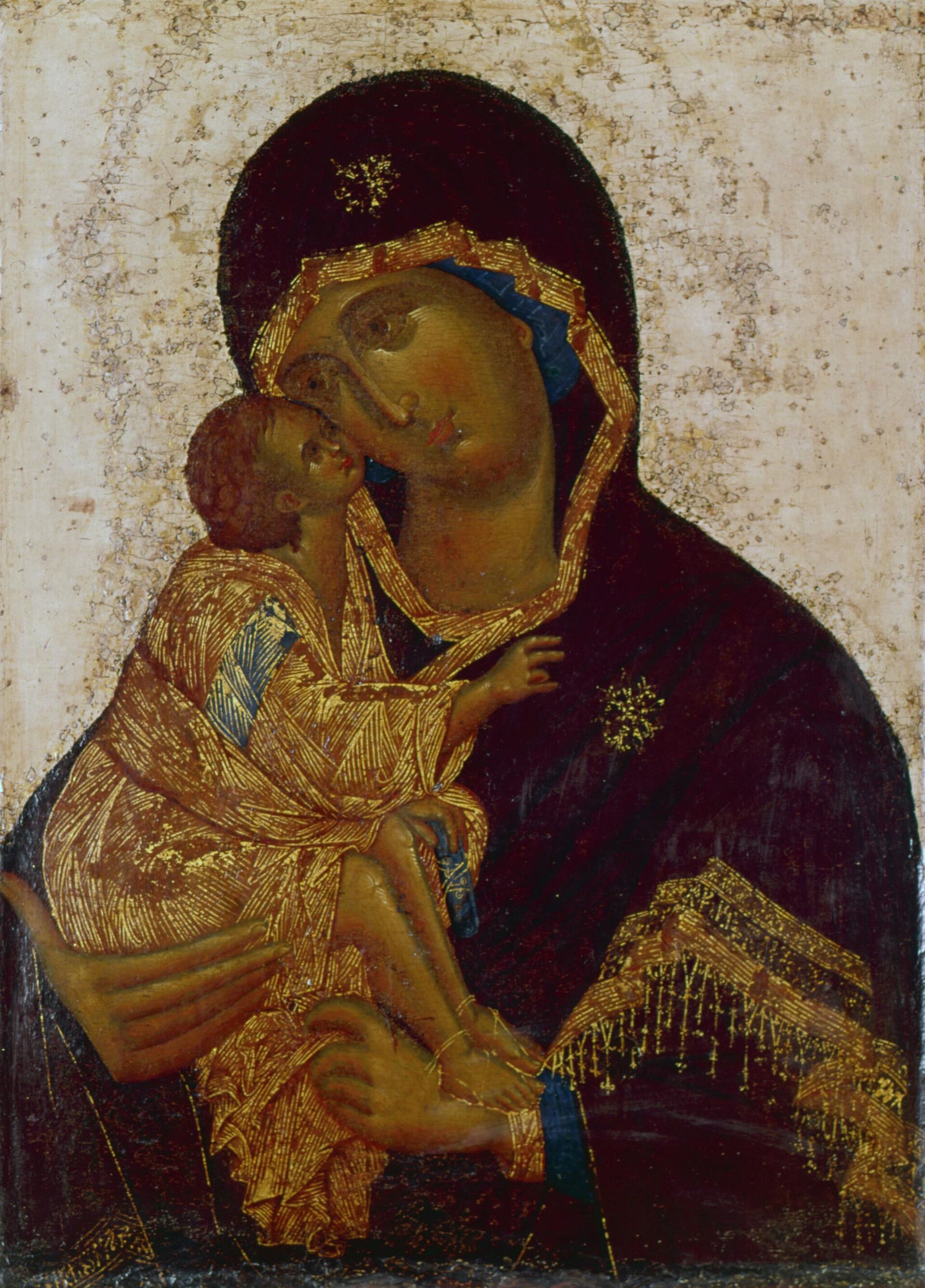 Репродукция иконы Донская Богоматерь работы неизвестного художника конца XV века - Sputnik Беларусь, 1920, 03.04.2026