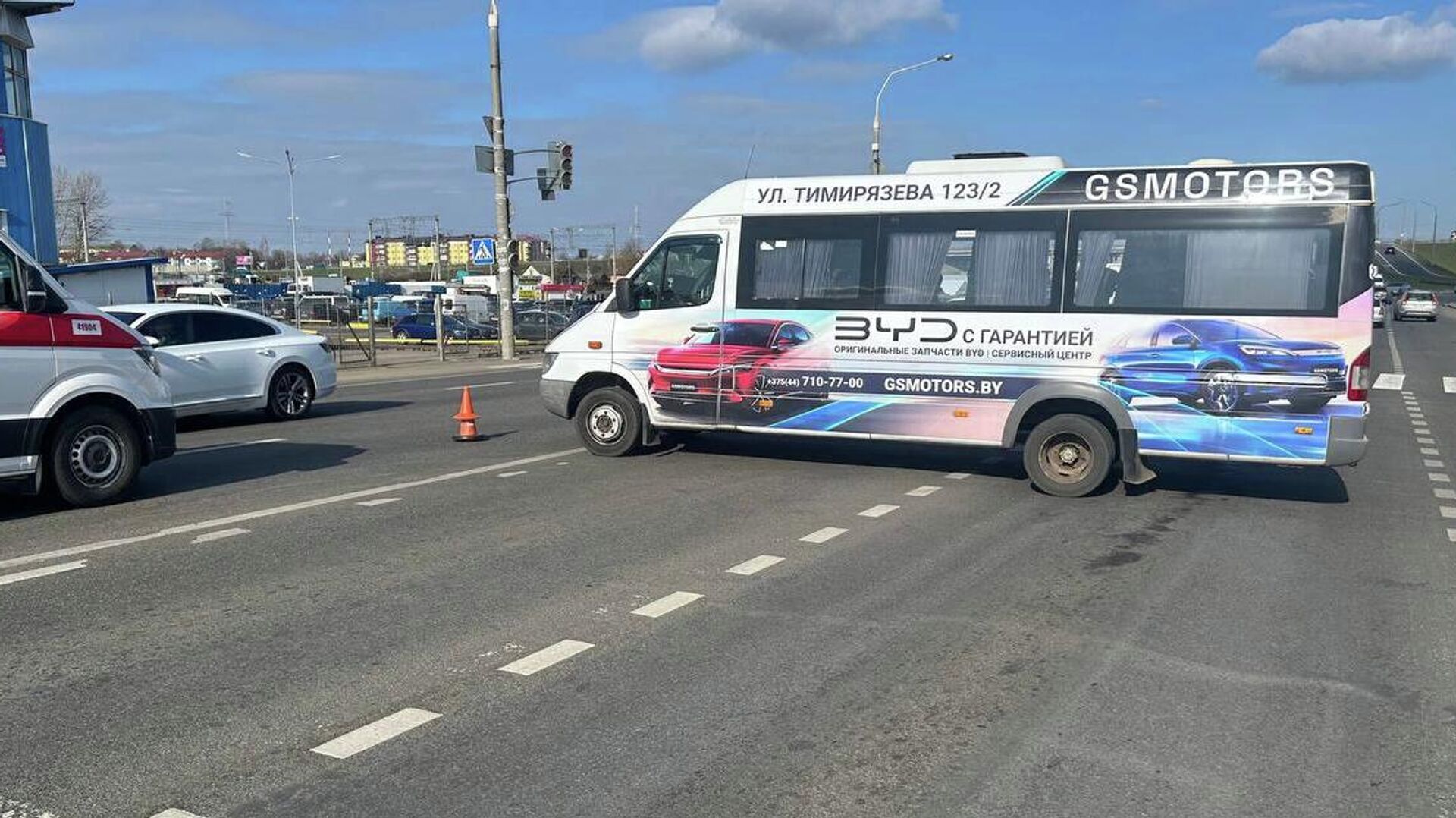 ДТП на улице Тимирязева в Минске - Sputnik Беларусь, 1920, 04.04.2026