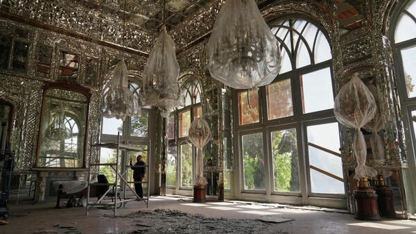 Поврежденный дворец Голестан после авиаударов США и Израиля в Тегеране, Иран - Sputnik Беларусь