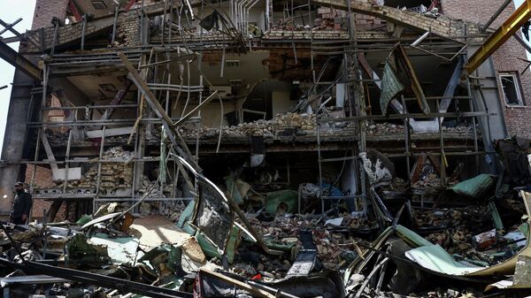 Будынак Універсітэта Шахіда Бехешці, пашкоджаны ў выніку амерыкана-ізраільскага ўдару ў Тэгеране, Іран - Sputnik Беларусь