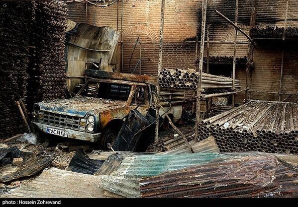 Разрушения на территории психиатрической больницы. - Sputnik Беларусь