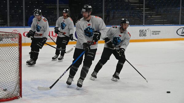 "Зубры" готовятся ко второму раунду плей-офф – видео с открытой тренировки