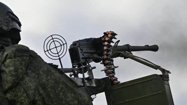 Боевое слаживание штурмовиков группировки войск Запад на Харьковском направлении СВО - Sputnik Беларусь