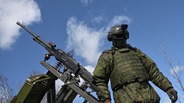 Боевое слаживание штурмовиков группировки войск Запад на Харьковском направлении СВО - Sputnik Беларусь