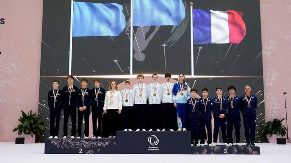 Награждение на ЧЕ по прыжкам на батуте - Sputnik Беларусь