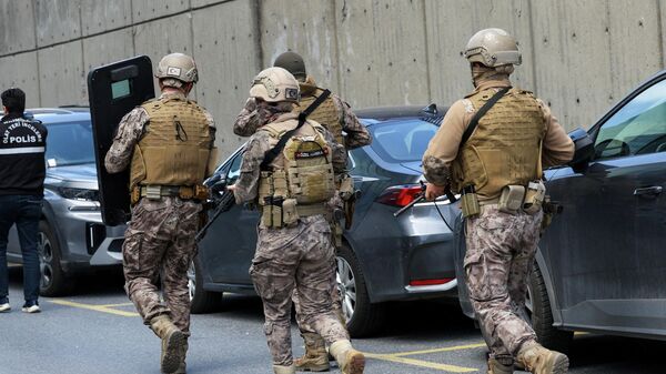 Спецназ турецкой полиции, архивное фото - Sputnik Беларусь