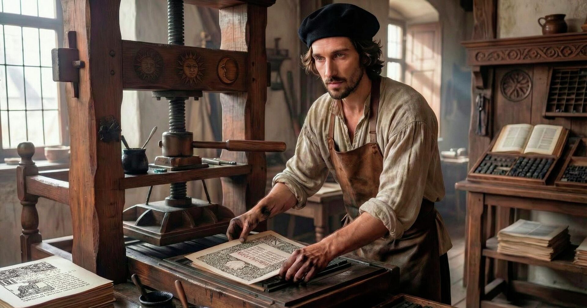 Сгенерированное ИИ изображение Франциска Скорины - Sputnik Беларусь, 1920, 15.04.2026