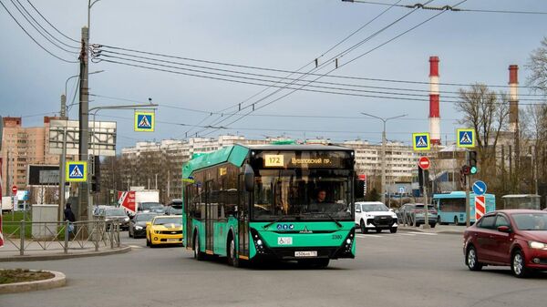 Новые электробусы МАЗ выехали на улицы Санкт-Петербурга