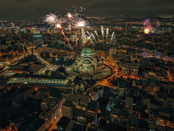 Салют над Бялградам. - Sputnik Беларусь