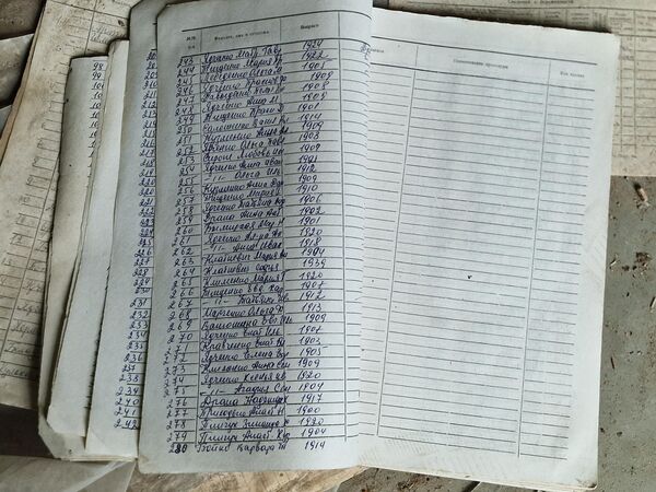 Список людей, которые прошли флюорографию. В нем есть даже рожденные в конце XIX века. - Sputnik Беларусь