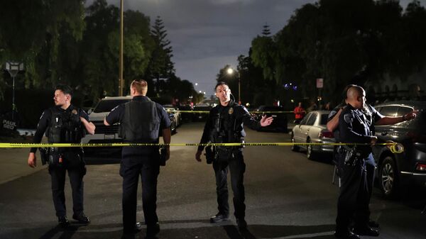 Паліцыя ЗША ля месца здарэння - Sputnik Беларусь