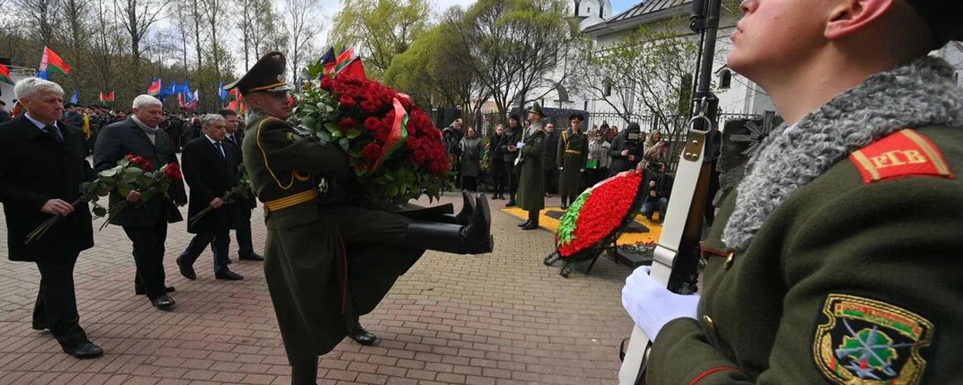 Жалобная цырымонія, прымеркаваная да 40-й гадавіны Чарнобыльскай трагедыі - Sputnik Беларусь, 1920, 26.04.2026