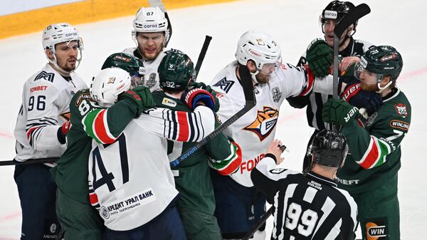 Хоккей. КХЛ. Ак Барс (Казань) - Металлург Мг (Магнитогорск) - Sputnik Беларусь