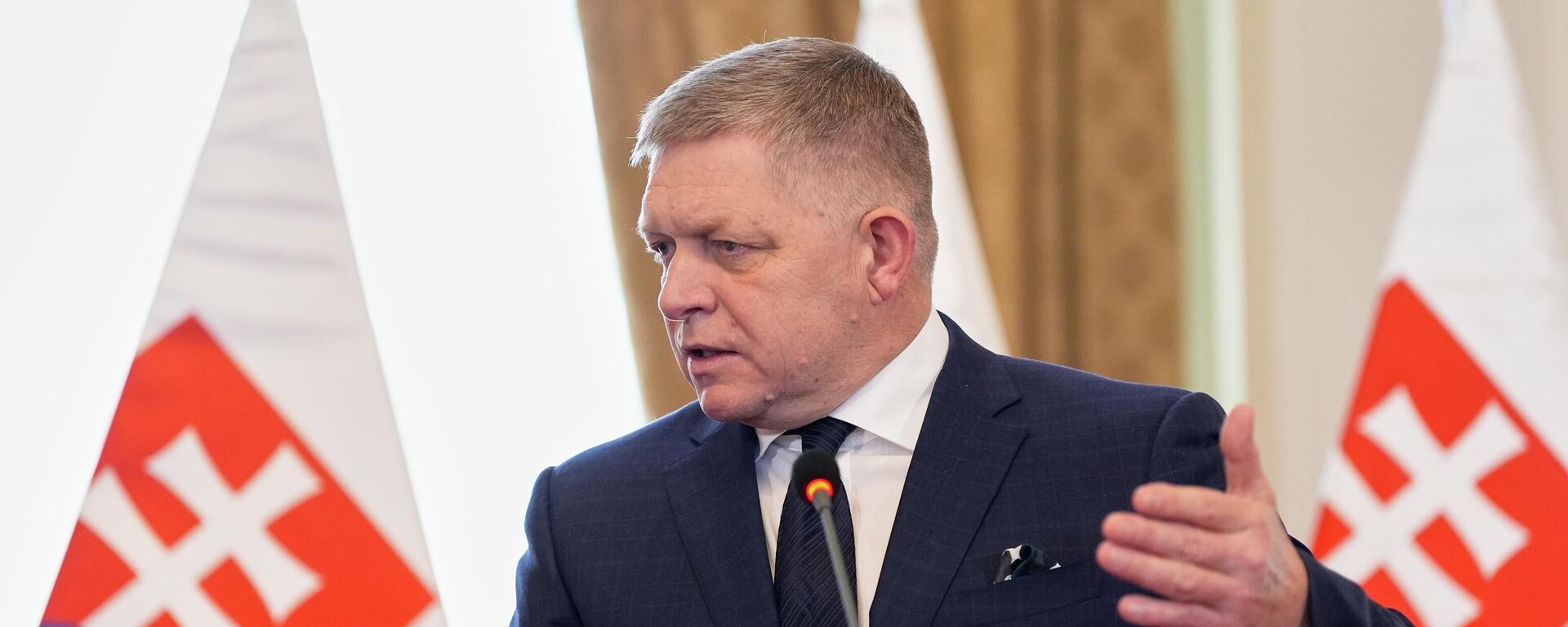 Прэм’ер-міністр Славакіі Роберт Фіца - Sputnik Беларусь, 1920, 04.05.2026