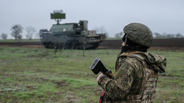 Боевая работа расчёта ЗРК Тор-М2 на Запорожском направлении - Sputnik Беларусь