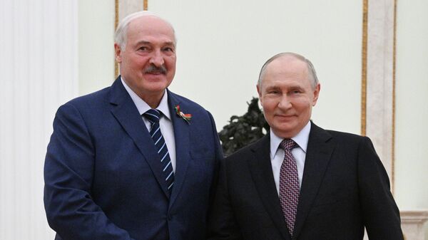 Прэзідэнт РФ Уладзімір Пуцін і прэзідэнт Беларусі Аляксандр Лукашэнка - Sputnik Беларусь