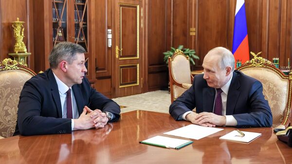 Встреча президента Владимира Путина с Егором Ковальчуком - Sputnik Беларусь