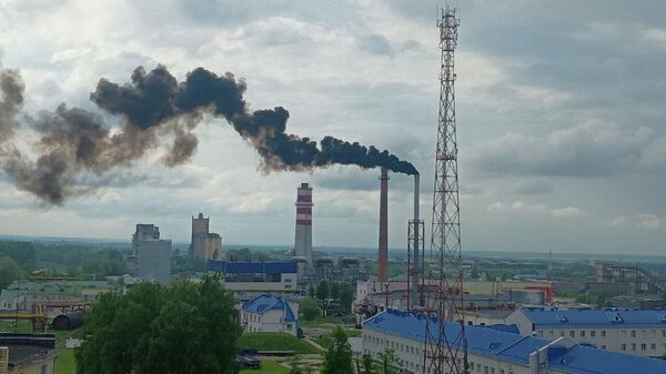 Черный дым на мини-ТЭЦ в Молодечно - Sputnik Беларусь