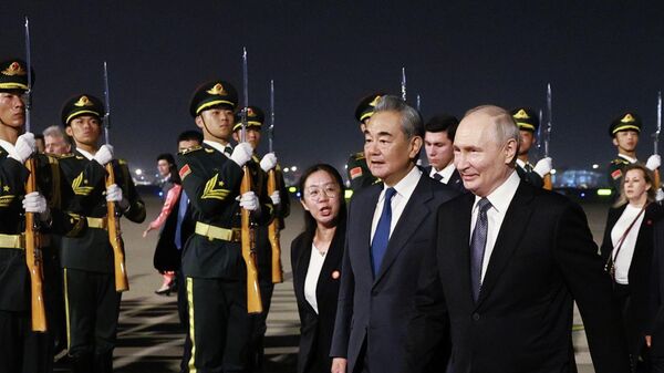 Президент Владимир Путин прибыл в Китай Президент Владимир Путин прибыл в Китай - Sputnik Беларусь