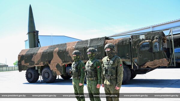 Искандер-М у ракетнай часці ў Асіповіцкім раёне Магілёўскай вобласці - Sputnik Беларусь