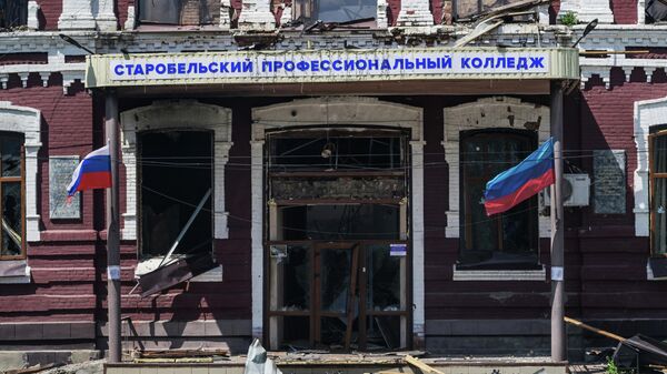 Последствия беспилотной атаки ВСУ в Старобельске (ЛНР) - Sputnik Беларусь
