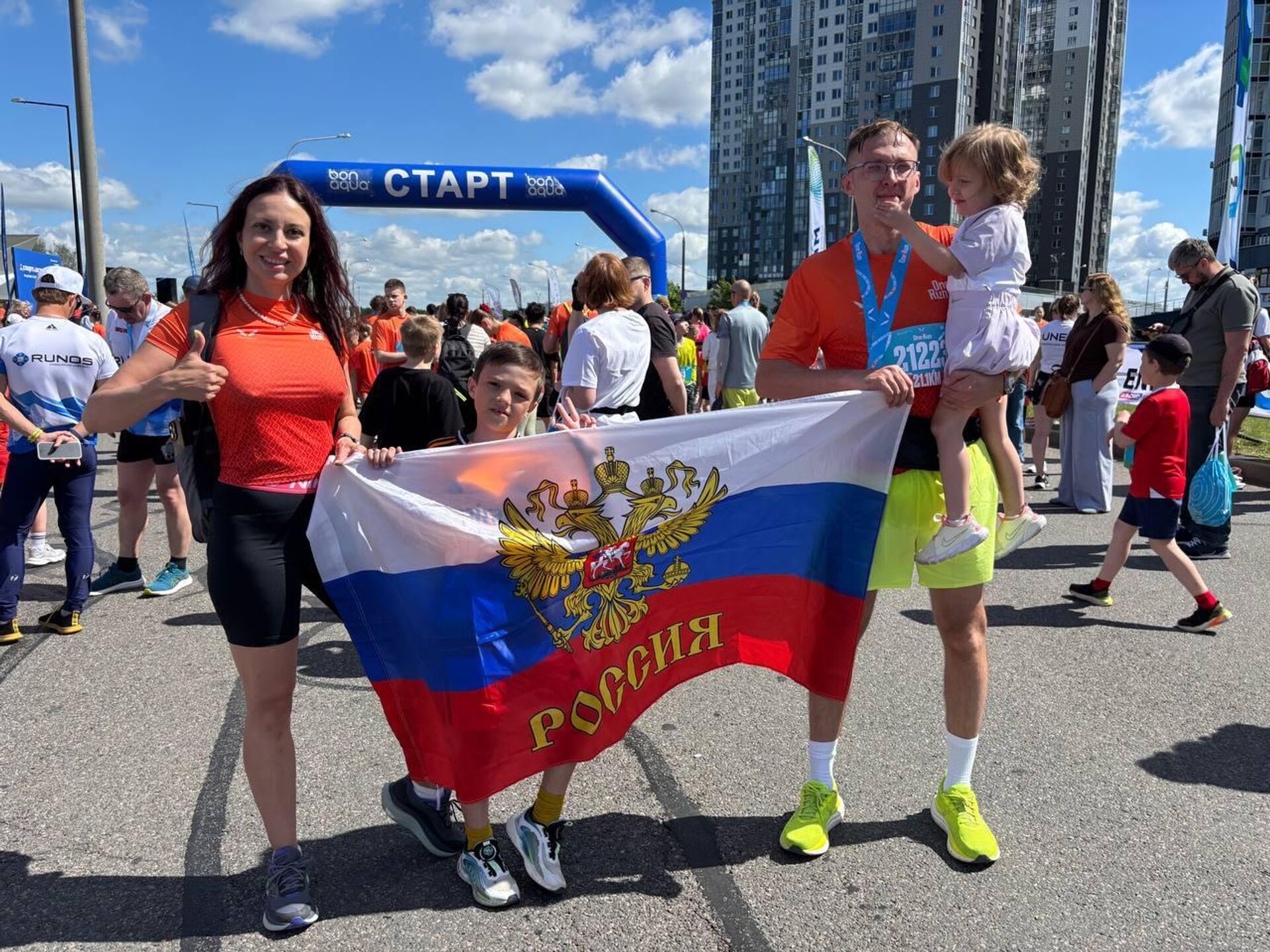 Полумарафона One Run в Минске Полумарафона One Run в Минске - Sputnik Беларусь, 1920, 23.05.2026