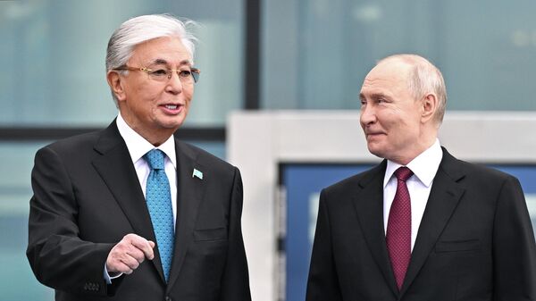 Президент РФ Владимир Путин и президент Казахстана Касым-Жомарт Токаев - Sputnik Беларусь