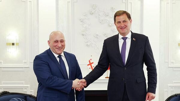 Встреча главы МИД Беларуси Максима Рыженкова с замминистра иностранных дел Грузии Александром Хвтисиашвили - Sputnik Беларусь