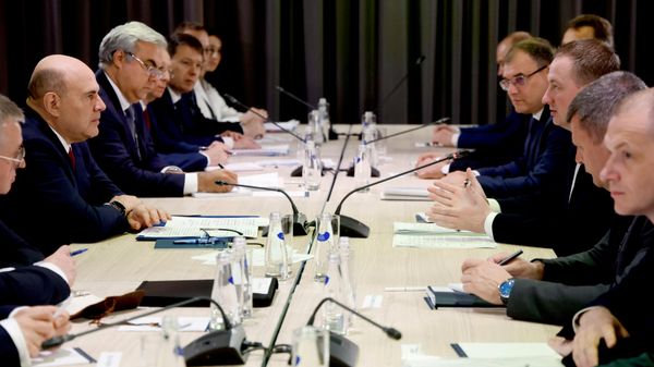 Сустрэча прэм'ер-міністра РФ Міхаіла Мішусціна з прэм'ер-міністрам Беларусі Аляксандрам Турчыным - Sputnik Беларусь