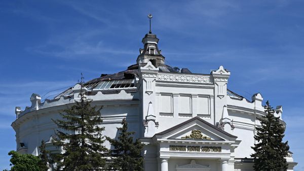 Музей-панорама Оборона Севастополя после пожара в результате атаки ВСУ - Sputnik Беларусь