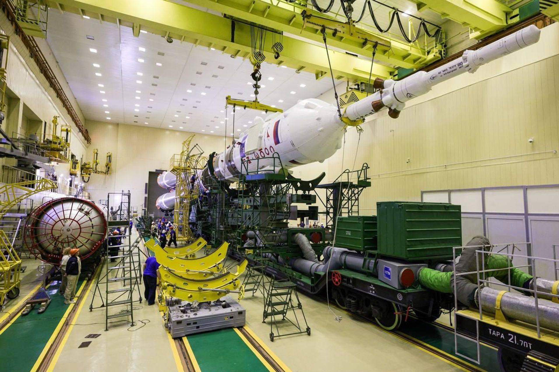 На Байконуре собрали ракету Союз-2.1а с кораблём Союз МС-29 - Sputnik Беларусь, 1920, 10.07.2026