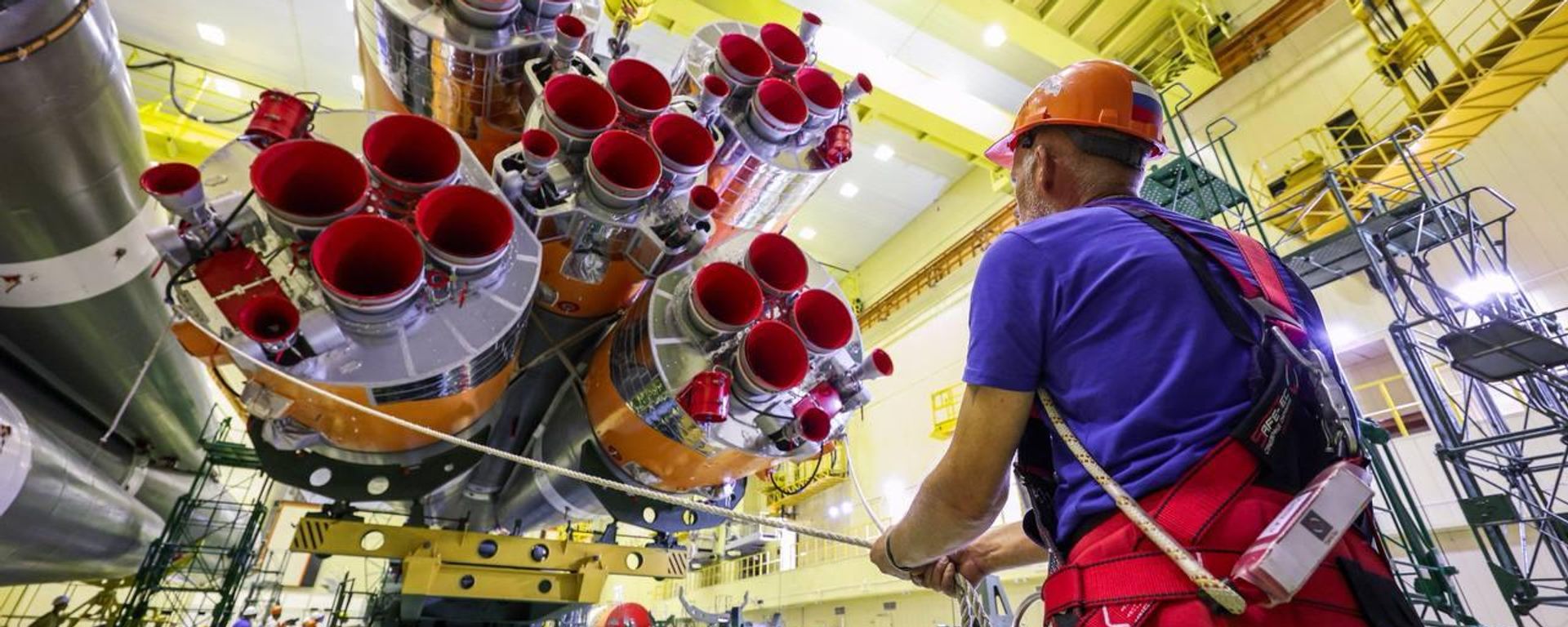 На Байконуре собрали ракету Союз-2.1а с кораблём Союз МС-29 - Sputnik Беларусь, 1920, 10.07.2026