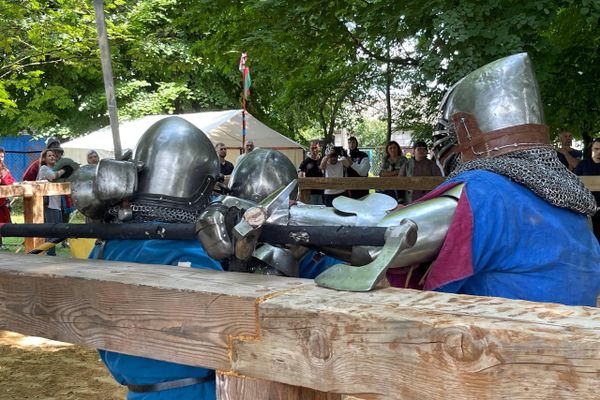 Реконструкция рыцарского турнира в Борисове Реконструкция рыцарского турнира в Борисове - Sputnik Беларусь