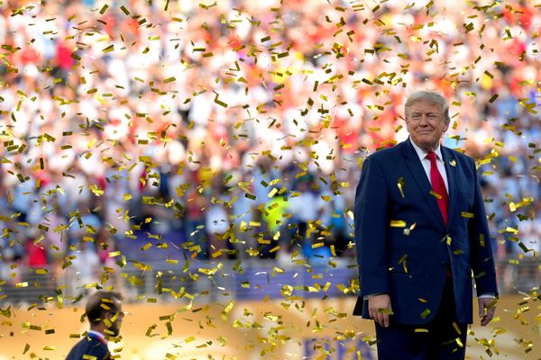 Прэзідэнт ЗША Дональд Трамп пасля завяршэння фінальнай гульні ЧС-2026. - Sputnik Беларусь
