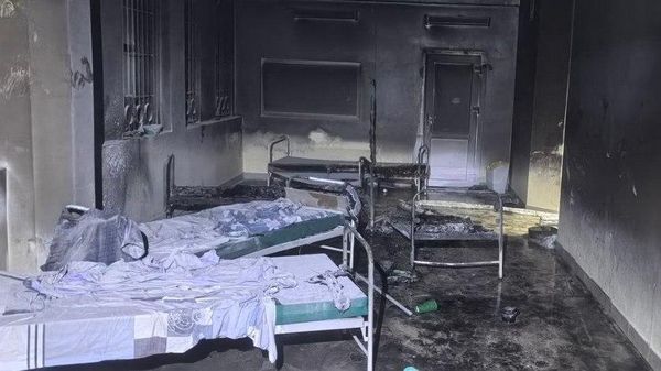 Пожар в Гродненском областном клиническом центре Психиатрия-наркология - Sputnik Беларусь