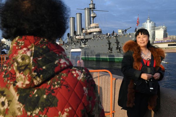 Уникальный корабль-музей крейсер "Аврора" в Петербурге. Он один из четырех сохранившихся в мире броненосцев постройки конца XIX начала XX веков. - Sputnik Беларусь