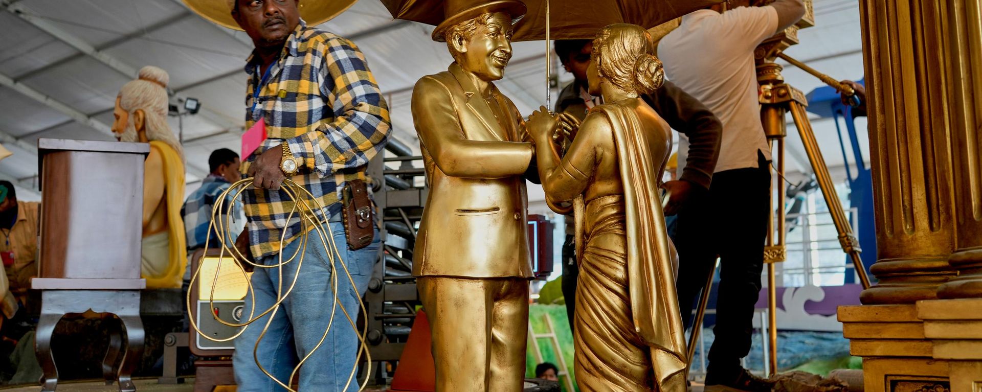 Інсталяцыі, прысвечаныя розным этапам развіцця Балівуду - Sputnik Беларусь, 1920, 25.07.2026