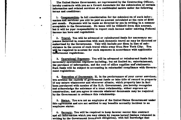 Рассекреченный в 2007 году контракт Тумаша с американским правительством Рассекреченный в 2007 году контракт Тумаша с американским правительством - Sputnik Беларусь