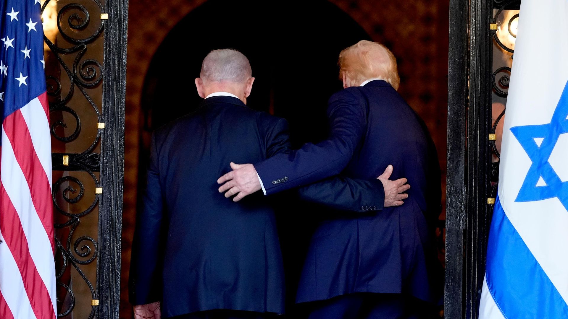 Биньямин Нетаньяху и Дональд Трамп