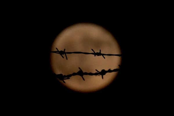 Оленья луна восходит в ​​южном городе Ларнака на острове Кипр. - Sputnik Беларусь